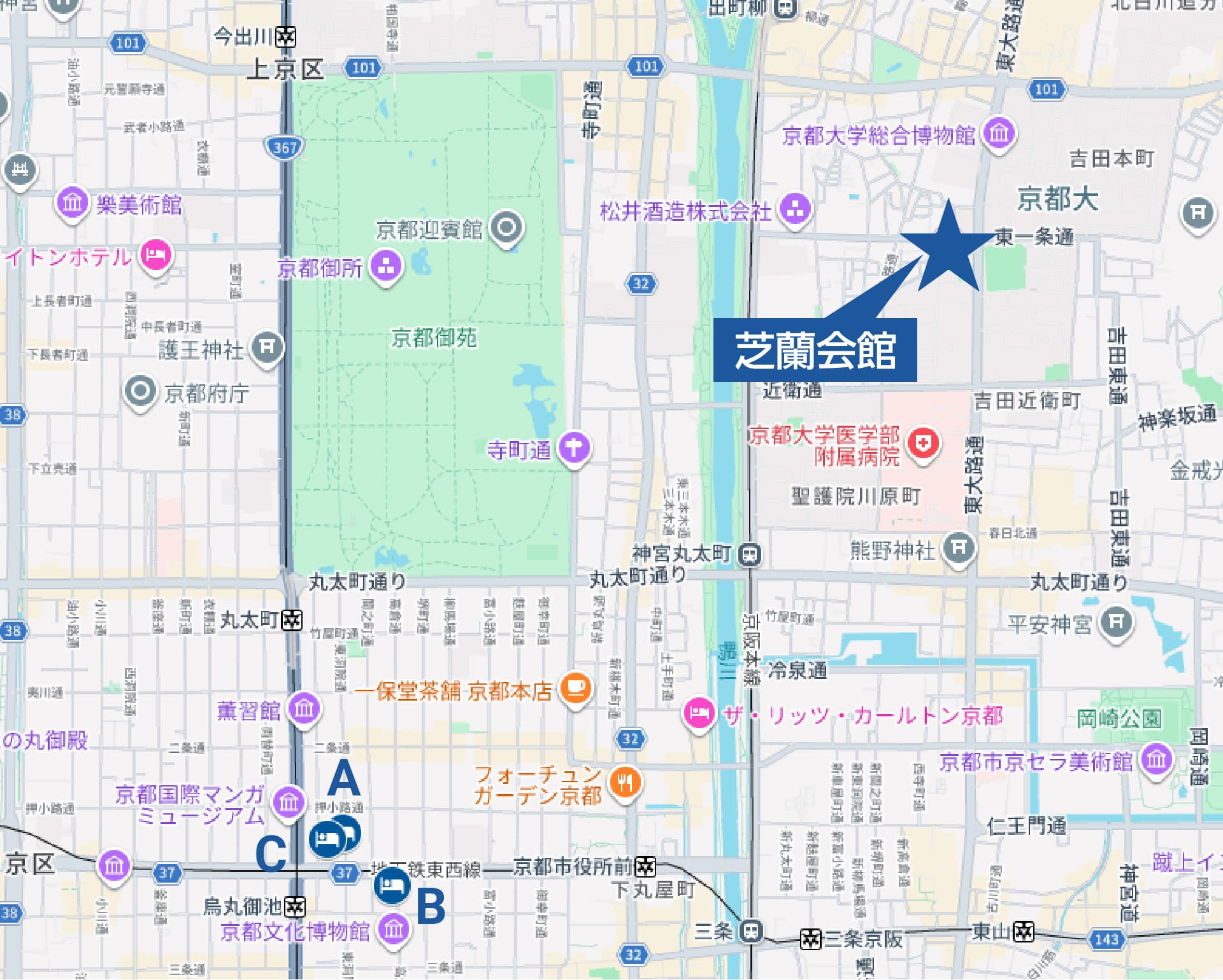 周辺ホテル